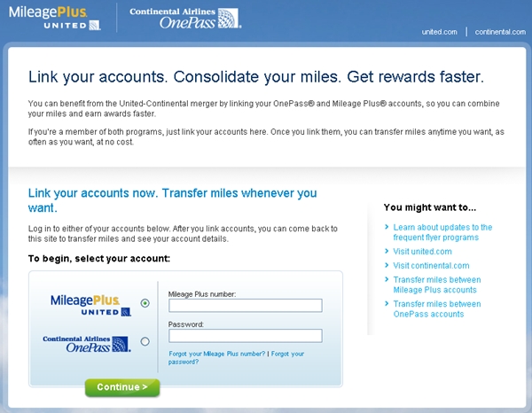 How To Transfer Expiring United MileagePlus Miles To Continental